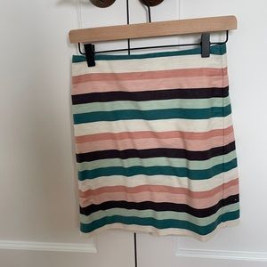 A striped business casual skirt. Lightly worn.